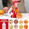 Кухонная роторная терка для сыра, ручная терка для сыра, свежего сыра, овощей, орехов, три лезвия, многофункциональная терка для чеснока и картофеля