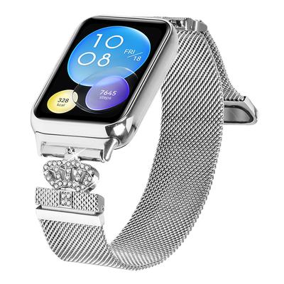 Для Xiaomi Redmi Watch 4 Ремешок для часов Серебристый Нержавеющая сталь Застежка-корона Миланский браслет