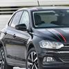 Накладка на боковое зеркало в виде рога из углеродного волокна для Volkswagen VW POLO 2019-2023 BL