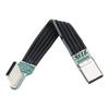 Bend Type C to Type C Flat Silicone Soft Wire Left and Right Angled 8 Length Option for Cameras and Electronics