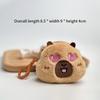 Милый мультяшный креативный плюшевый кошелек Capybara, кошелек на молнии, брелок, маленькие наушники, помада, сумка, мини-кошелек, денежный мешок, подарки