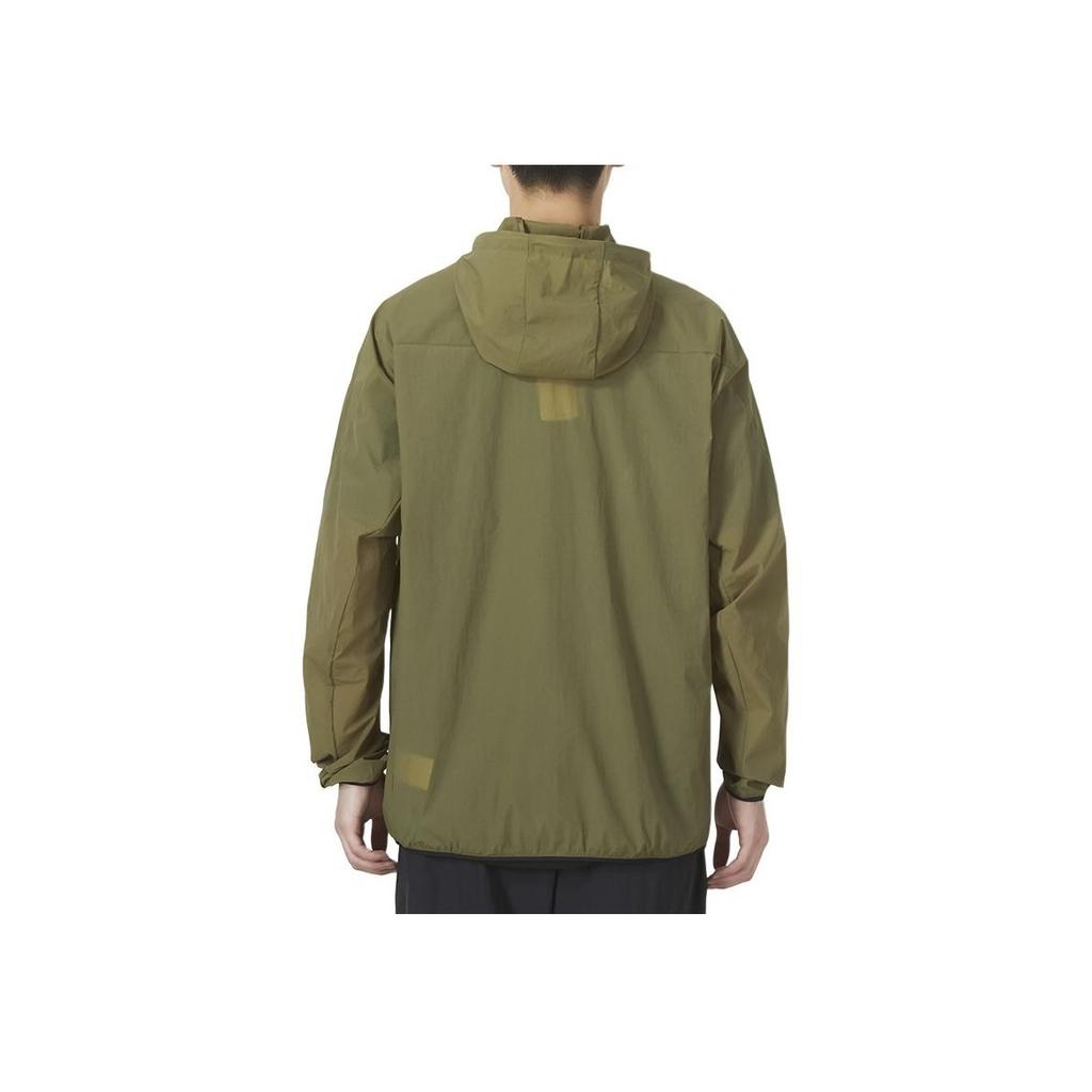 Adidas Th Lite Wvjk однотонная спортивная куртка с капюшоном, мужская верхняя одежда, темно-оливково-зеленый HE9916