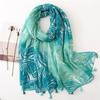 Новый модный летний женский шарф Bohemia Flower Beach Hijab Shawls and Wraps Женский платок Echarpe Designer Pashmina Bandana