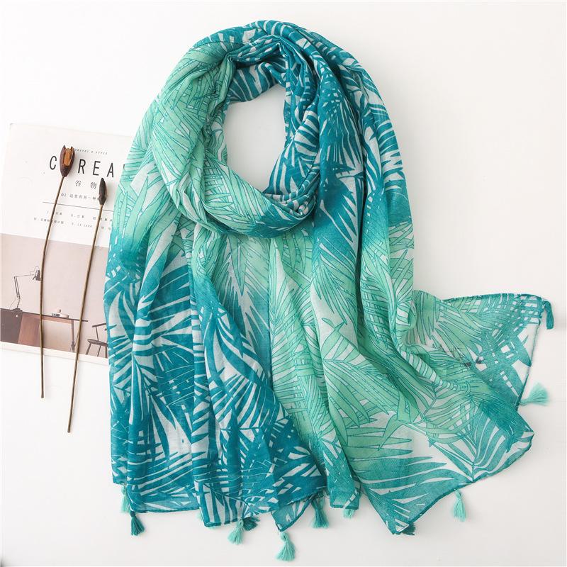 Новый модный летний женский шарф Bohemia Flower Beach Hijab Shawls and Wraps Женский платок Echarpe Designer Pashmina Bandana