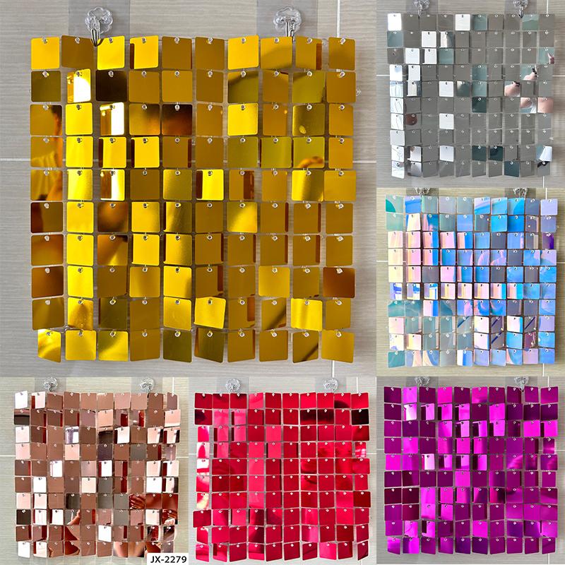 Полихромный мерцающий фон из пайеток 3D, панель с пайетками, фон для художественной стены, фон из ткани, декор для фона на свадьбу, день рождения