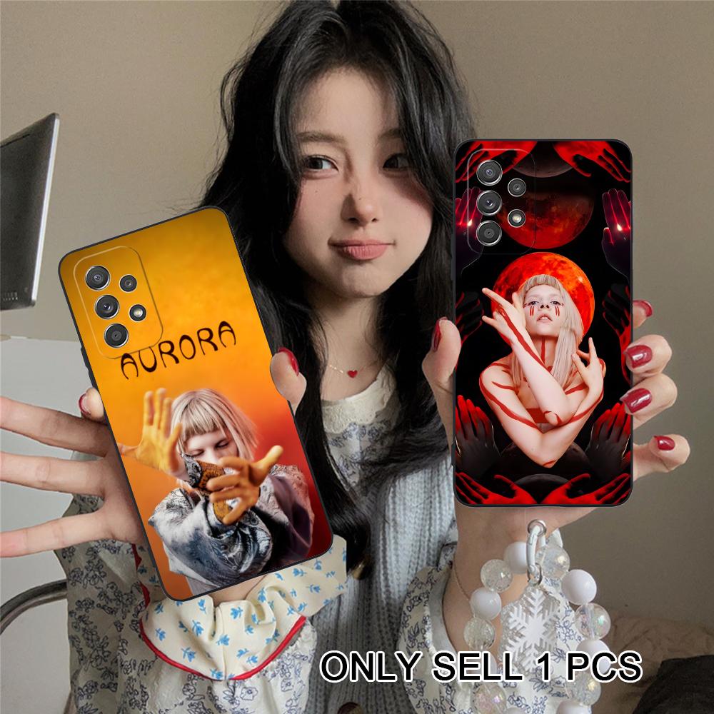 Матовый ТПУ чехол для мобильного телефона Aurora Aksnes для Samsung Galaxy A56 55 54 53 52 51 36 35 34 23 16 15 5G Цветная крышка