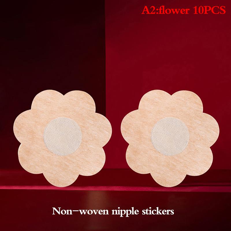 10 шт. Мягкие одноразовые чехлы для сосков с лепестками и цветком, сексуальный бюстгальтер, бесшовное нижнее белье