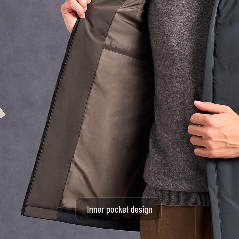 Antonio Men's Lightweight Business Stand-up Collar Down Jacket