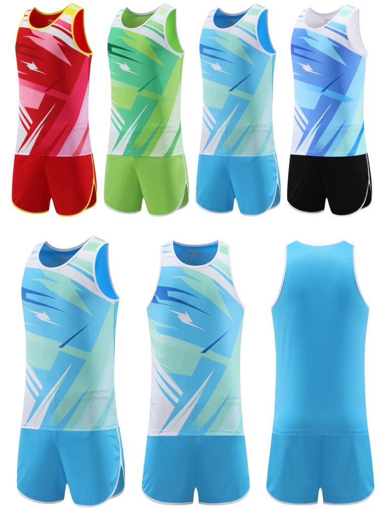 Унисекс Комплект тренировочного костюма для легкой атлетики для бега, марафона, спринта и соревнований по физкультуре