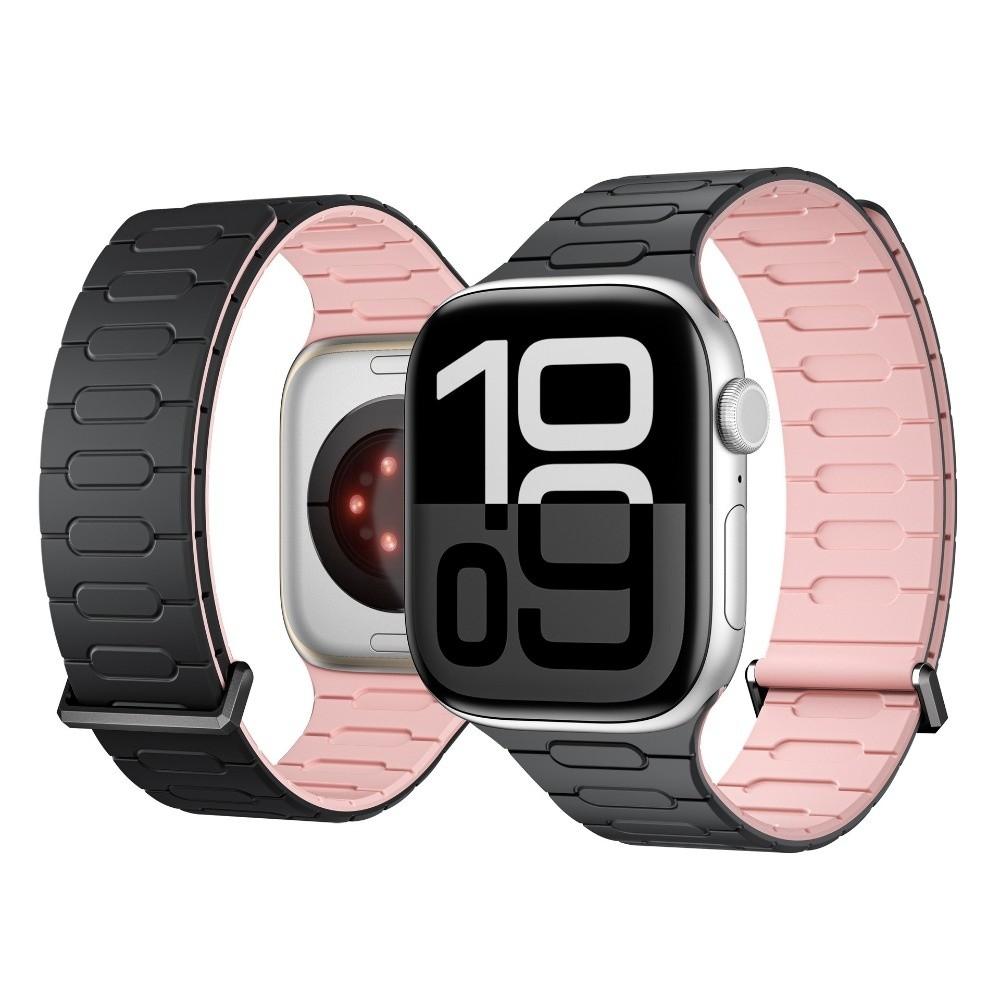 Silicone Smart Watch Band Magnetic Closure 40/41/42MM Belt Strap 44/45/46MM/49MM for Appl Watch Series 11/10/9/8/7/6/Ultra 3/SE 3