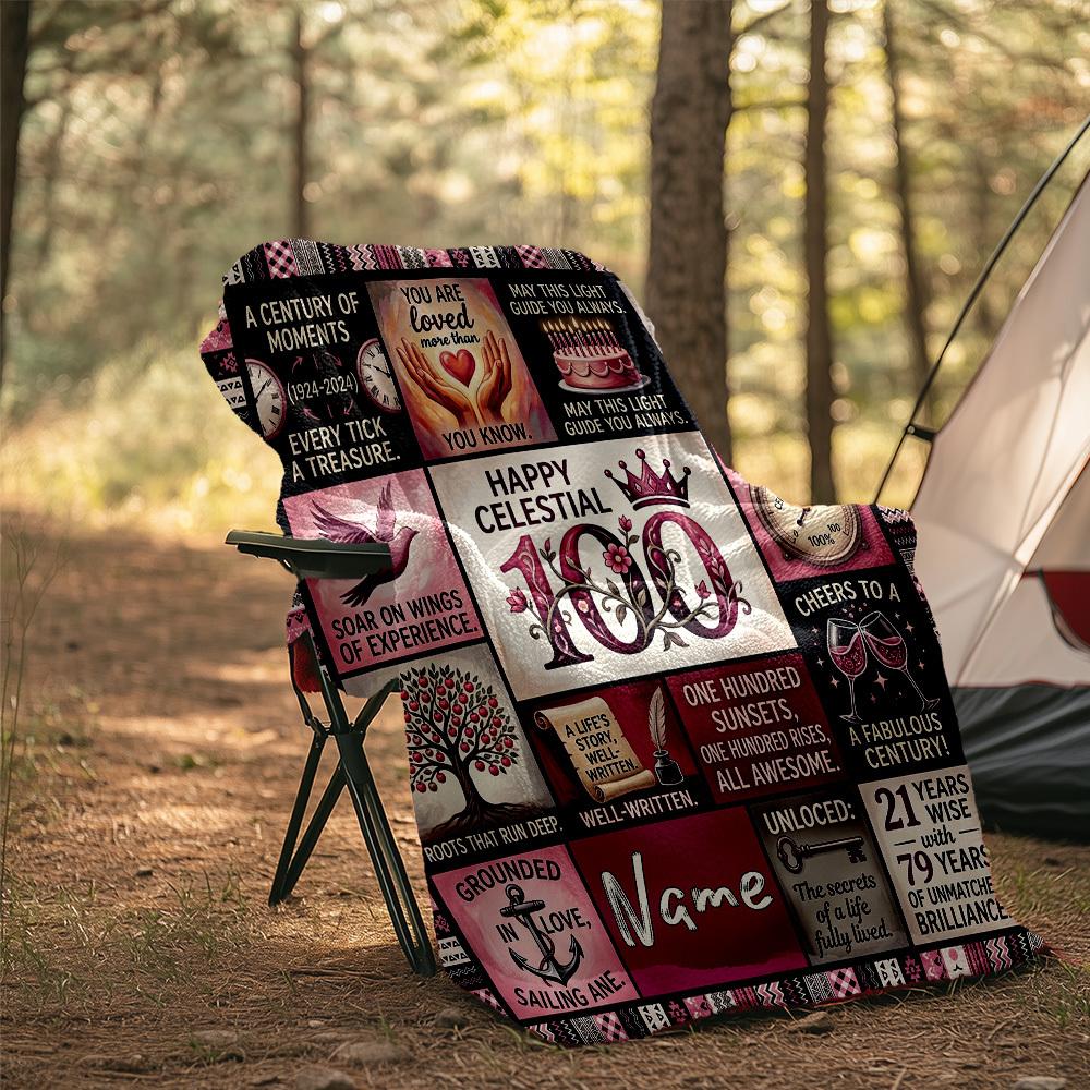 Birthday Celebration Customize Your Name Home Blanketss Comfortable Soft Lightweight Allseason Multipurpose Blanket For Picnic Sofa Office Bed Living