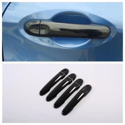 Для Nissan March Micra K13 2010 2011 2012 2013 2014 2015 ABS Глянцевый черный Накладка на ручку двери Наклейка Аксессуары для стайлинга автомобиля