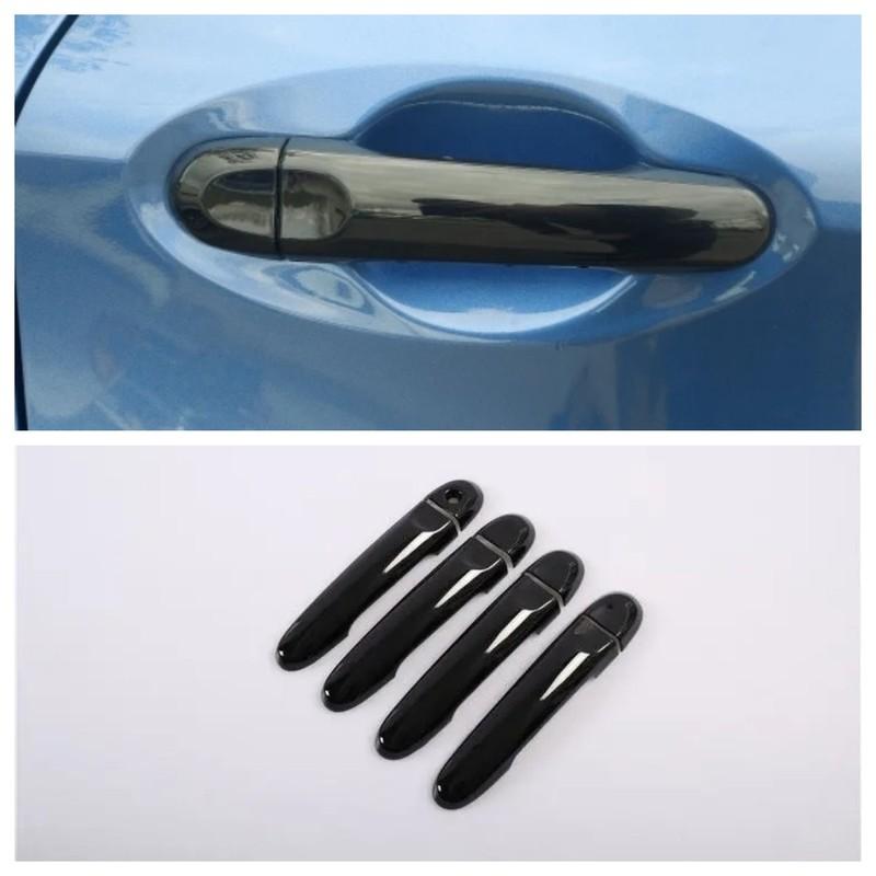 Для Nissan March Micra K13 2010 2011 2012 2013 2014 2015 ABS Глянцевый черный Накладка на ручку двери Наклейка Аксессуары для стайлинга автомобиля