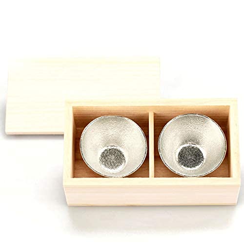 Nousaku Sake Cup Set Paulownia E00102 2-piece (in Box)