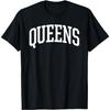 Футболка Queens _ Queens Нью-Йорк NY Спорт Колледж-Стиль Футболка(1)