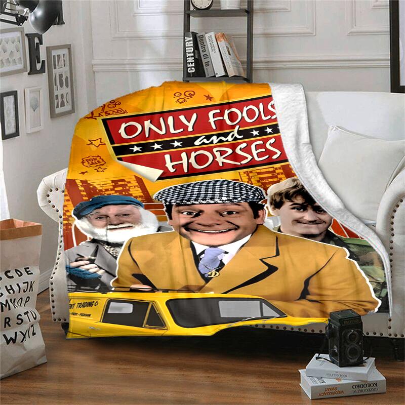 Only Fools and Horses Flannel Blanket Soft All-Season Throw, Design for Camping, Car Travel, Hiking Sofa, Bed, Office Perfect Gift for Parties