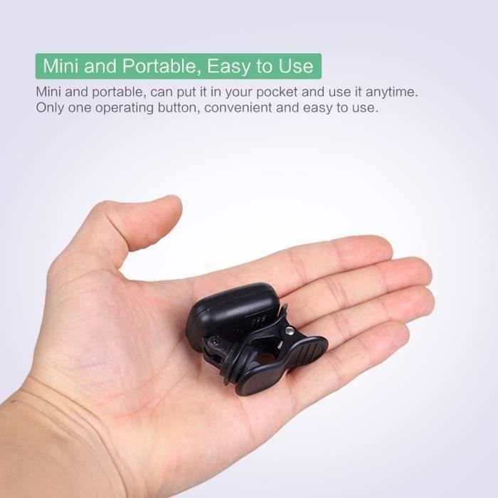 AROMA AT-101 Mini Clip-on Accordeur numérique portable Rotatif Haute sensibilité pour Guitare Basse Violon Ukulélé
