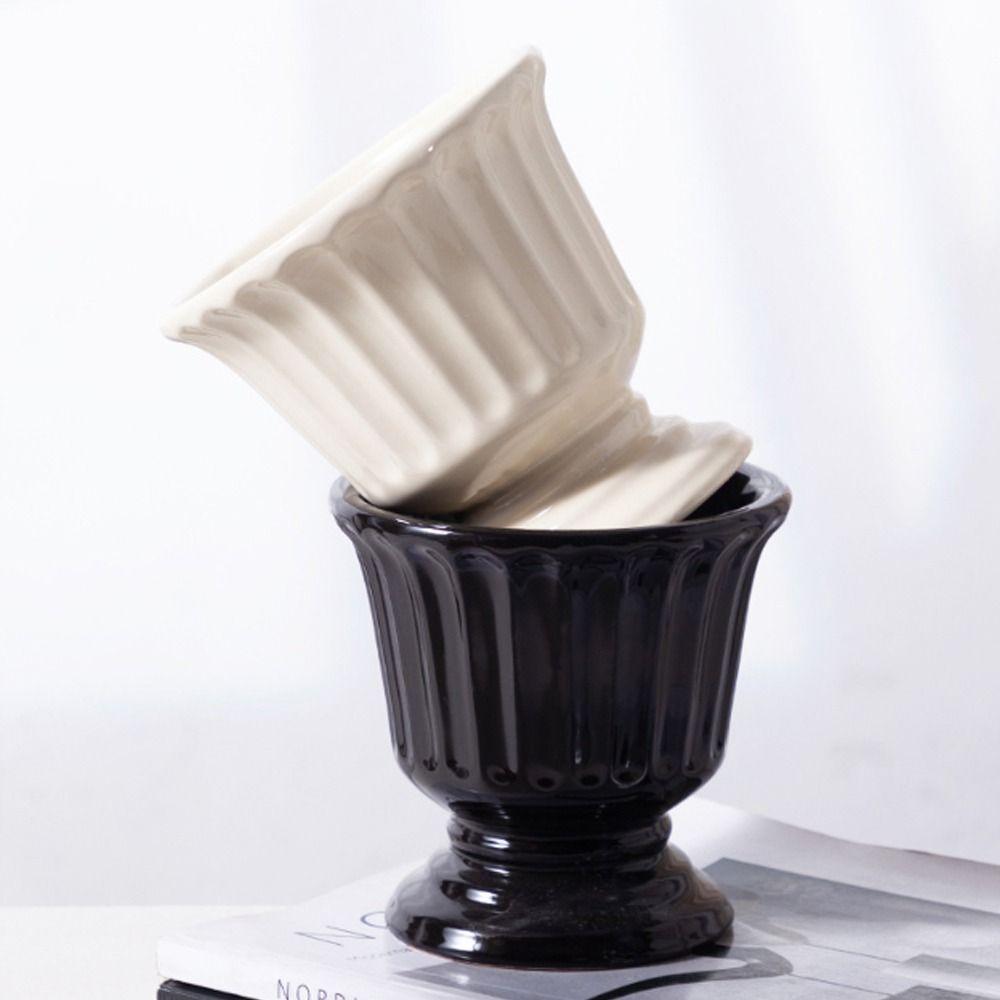 Nordic Ceramic Vase Vintage Style Garden Planter Home Office Decoration