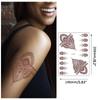 Water Transfer Decals Body Art Sticker Indian Lace Tattoo Henna Tattoo Stickers Temporary Tattoo