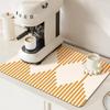 Diatomite Coffee Bar Mat Absorbent Heat Resistant Placemat for Table Kitchen Countertop Protection Quick Dry Coaster
