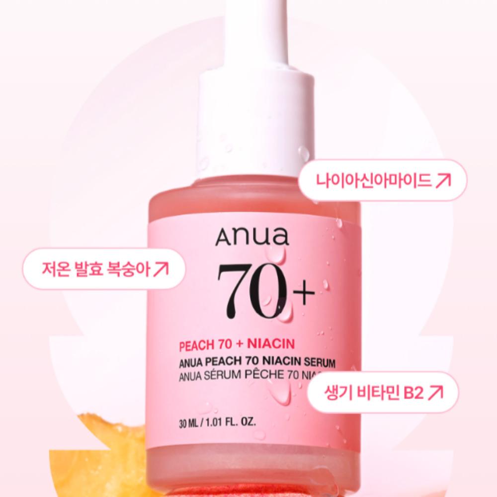 Anua Сыворотка Peach 70% Niacinamide 30 мл / Осветляющая