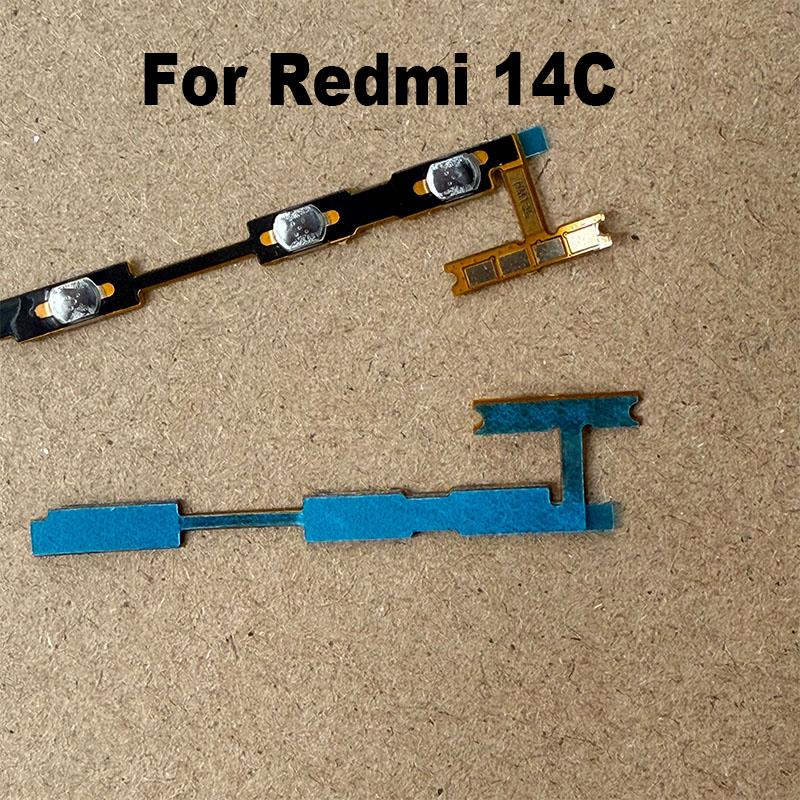 For Xiaomi Redmi 14C / Poco C75 Power Volume Buttons Flex Cable Power On Off Volume Button Key Flex Cable Replacement