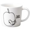 Kinsei Pottery "The Very Hungry Caterpillar" Children's Line Art Mug, White, 8cm Diameter, Children's Tableware, 807125, White
