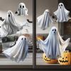 Halloween Ghost Window Clings White Little Ghost Double Sided Window Stickers Removable Static Decals for Glass Windows Home Outdoor Decor