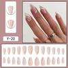 Reusable Press-On Nails With Cat Eye Effect Gradient Design Women Sweet Chic Style Wearable Nail Tips