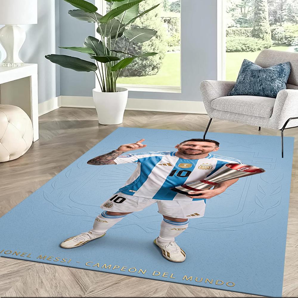 Messi 158 Area Rug Perfect for Game Room Study room Outdoor Living Rooms Anti-slip Rug Decorate Offices Perfect Gift for Women/Men