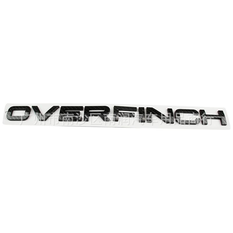 3D Overfinch Hood Tailgate Emblem Badge Sticker For Range Rover Engine Cover Rear Trunk Letter Decal