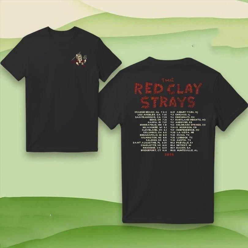 The Red Clay Strays Get Right Concert 2025 Tour T-Shirt