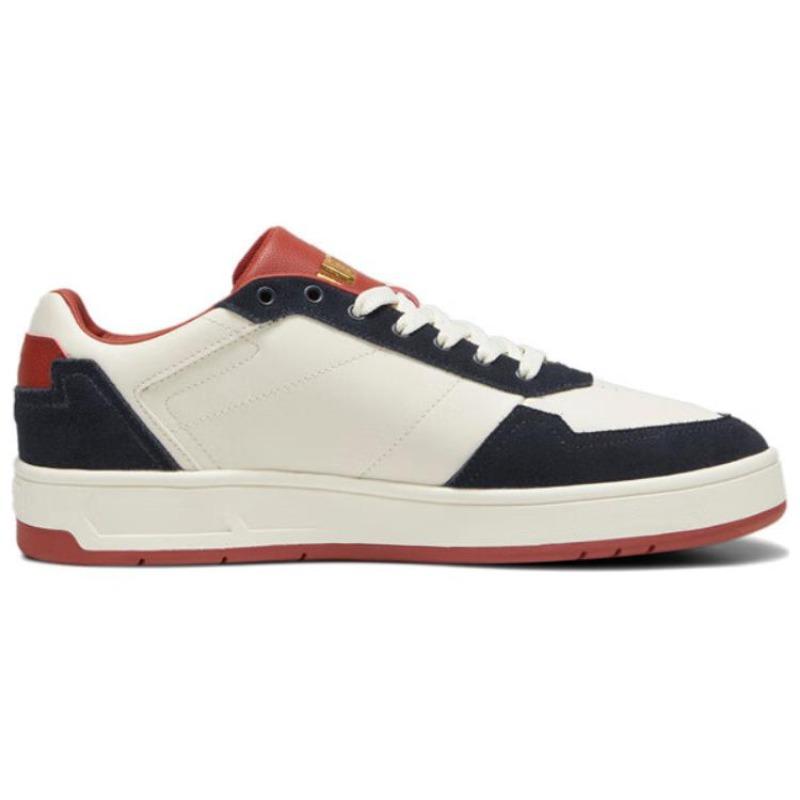 Puma Кеды Court Classic Унисекс Низкие Белые Сине-Белые 395087-05