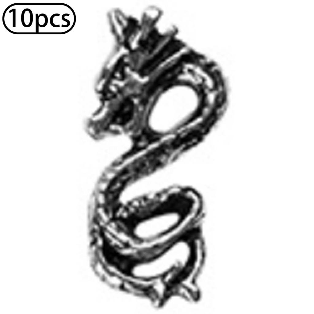 10Pcs Halloween Nail Charms Decorations 3D Metal Alloy Skull Cross Vintage Punk Style Nail Art Charms for DIY Manicure Nail Design Art Supplies