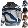 Spring And Autumn Men's Standing Collar Sweatshirt Is Outdoor Casual Sweaters Tops