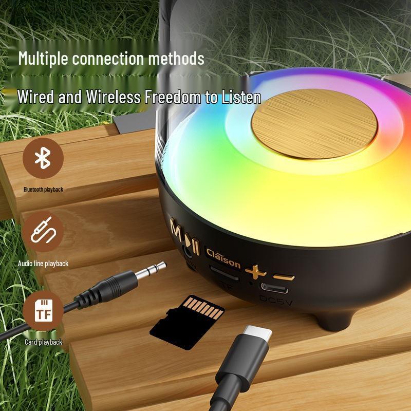 Красочный Bluetooth-динамик: Высококачественный звук, Портативный, Многорежимный, Большой громкости, Автомобильный сабвуфер T58.