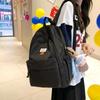 Large Capacity Backpack Cute Girl Solid Color College Student Junior High School Fashion New Backpack