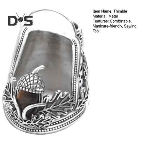 Открытый наперсток для ногтей, регулируемое швейное кольцо, защитный металлический наперсток для пальцев, для шитья, шитья, рукоделия, инструмента для поделок своими руками