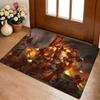 Sci Fi Space Warrior Battle Area Rug Dark Fantasy Game Character Print Non Slip Rectangular Floor Mat Gaming Room Home Decor