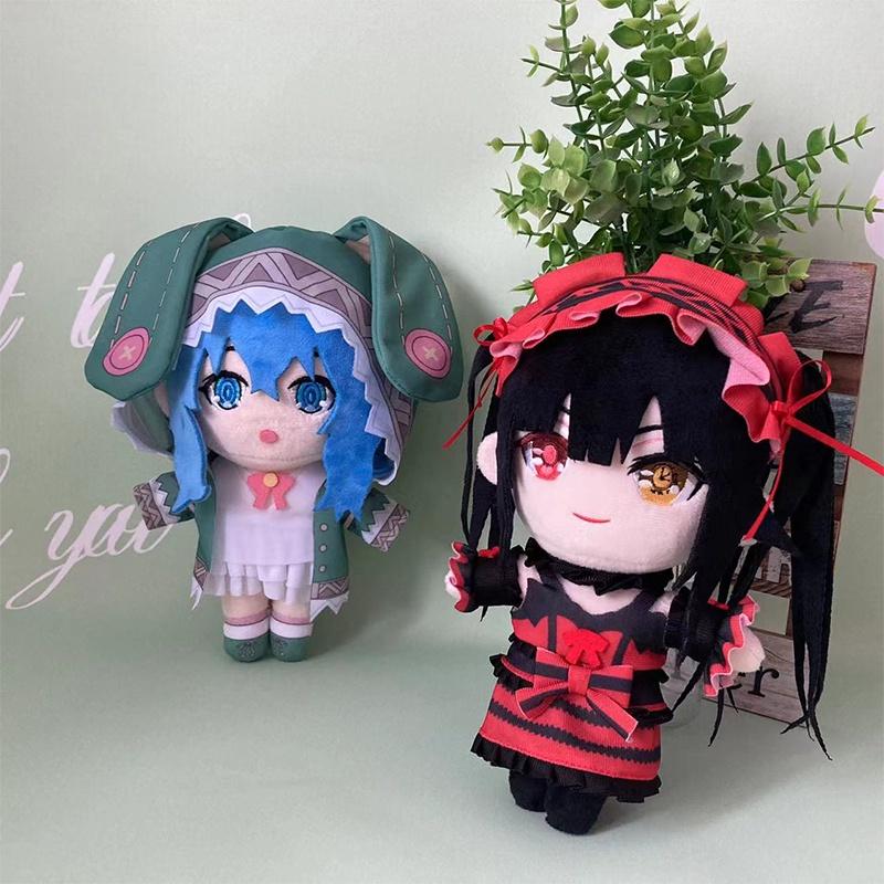 Cute Cartoon Style Kurumi Tokisaki And Fourteenth Plush Toy Doll Crystal Ultra Soft Stuffed Toy