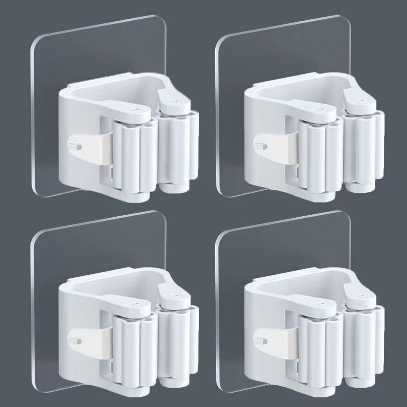 Современный настенный держатель для швабры и веника с установкой без сверления