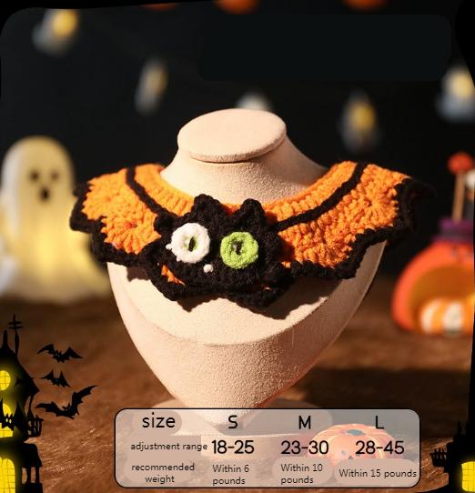 Funny Halloween Cat Scarves and Pet Clothes Cute Plush Toys Cat Accessories Cat Hats Dog Bibs Cute Collars