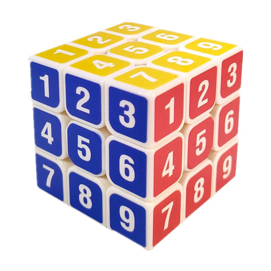 Веселый цифровой кубик Рубика 3x3, гладкий, без наклеек, Судоку 3x3x3, Магический куб, Головоломка, Кубо Магико, Игрушка, Подарки на День Рождения, Рождество для Детей