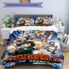 Two Heroes Hero Academia Print 3Pcs Bedding Setduvet Cover With 2 Bedropillowcase Home Birthday Gift