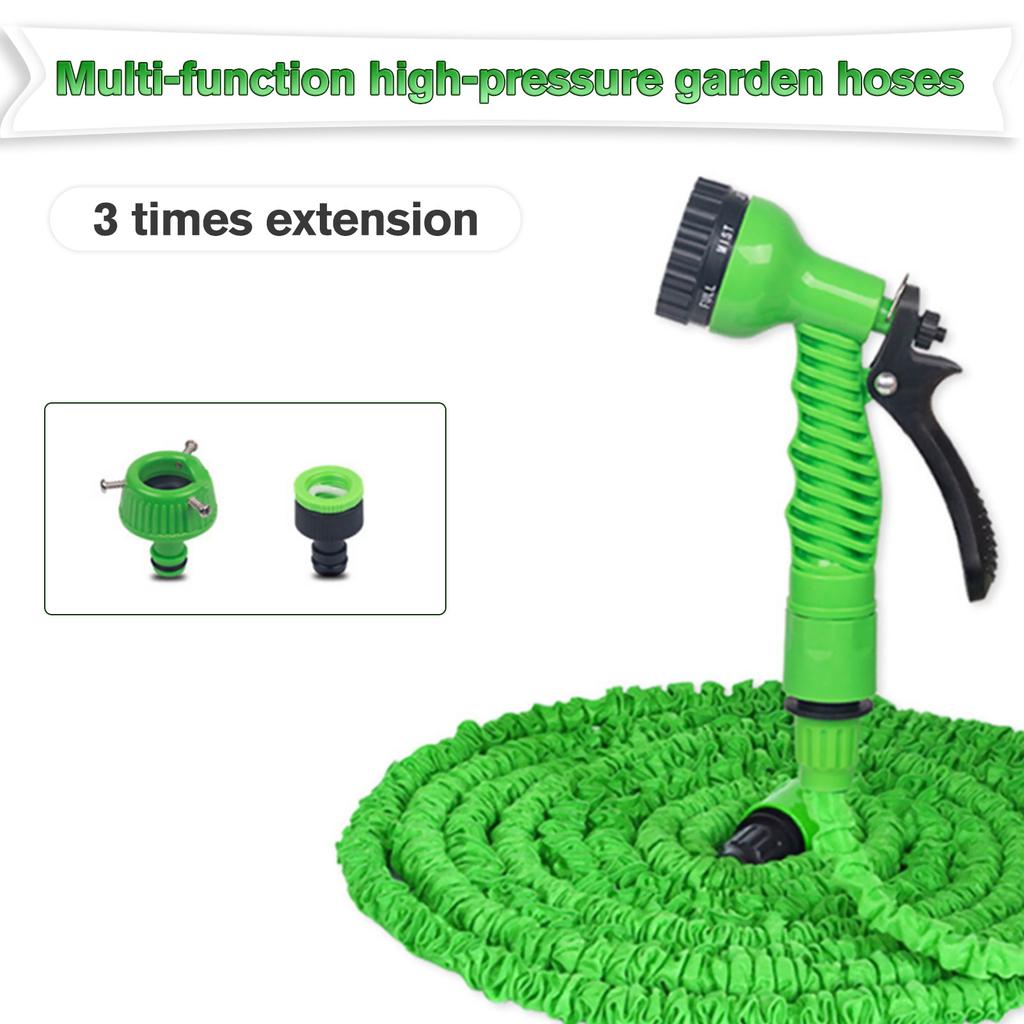 Garden Hoses for Outdoors 50 Feet Expandable Water Hose Flexible Lawn Hose with Connector for Car Washing Garden Watering