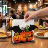 Multi-Color Wooden Napkin Holder Wood 2D Flat Tissue Holder Tabletop Decoration  Halloween Party