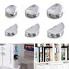 Wardrobe Cupboard Furniture Hardware Glass Clamp Shelf Holder Support Panel Bracket Shelves Clips