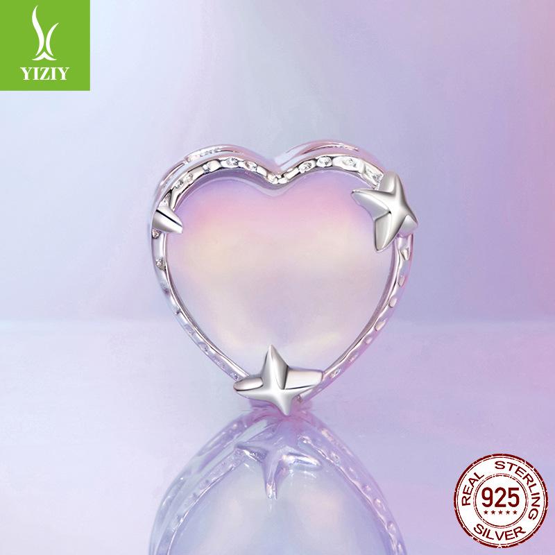 Медведь Хвост Рыбы Цветной Большой Основной Камень DIY Браслет Бусины 925 Серебряные Бусины Ювелирные Аксессуары Легкая Роскошь