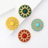 Personalized Versatile Turkish Small Round Brooch Fashionable Exquisite Women'S Suit Shawl Corsage Jewelry Pin