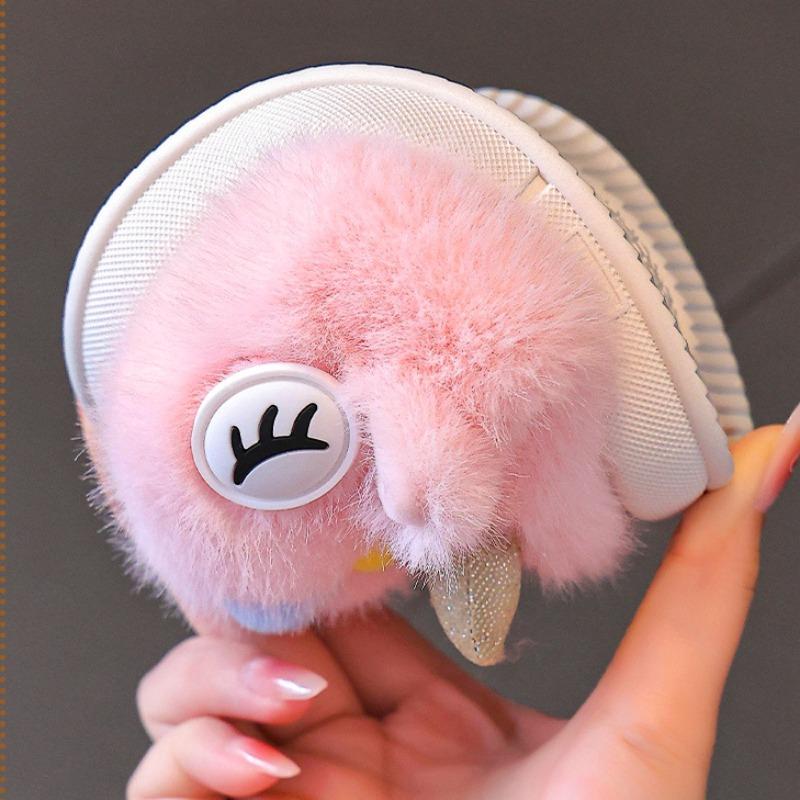 Детские хлопковые тапочки 2024 года, новые зимние удобные домашние нескользящие теплые домашние нескользящие милые хлопковые тапочки с рисунком единорога из мультфильма